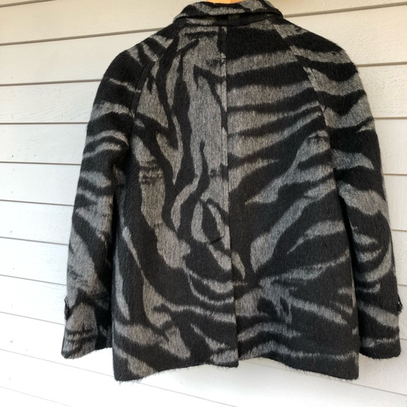 See by Chloe Jacket Wool Alpaca US 6 Animal Print - Picture 5 of 8